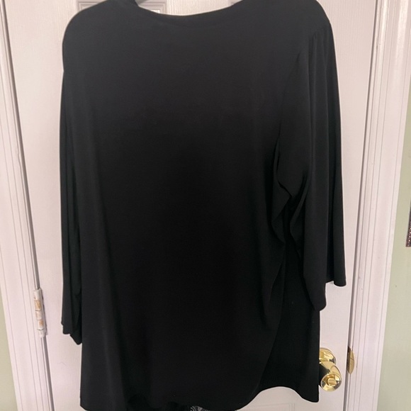 Avenue plus size Black and White Layered Dress - Picture 2 of 2